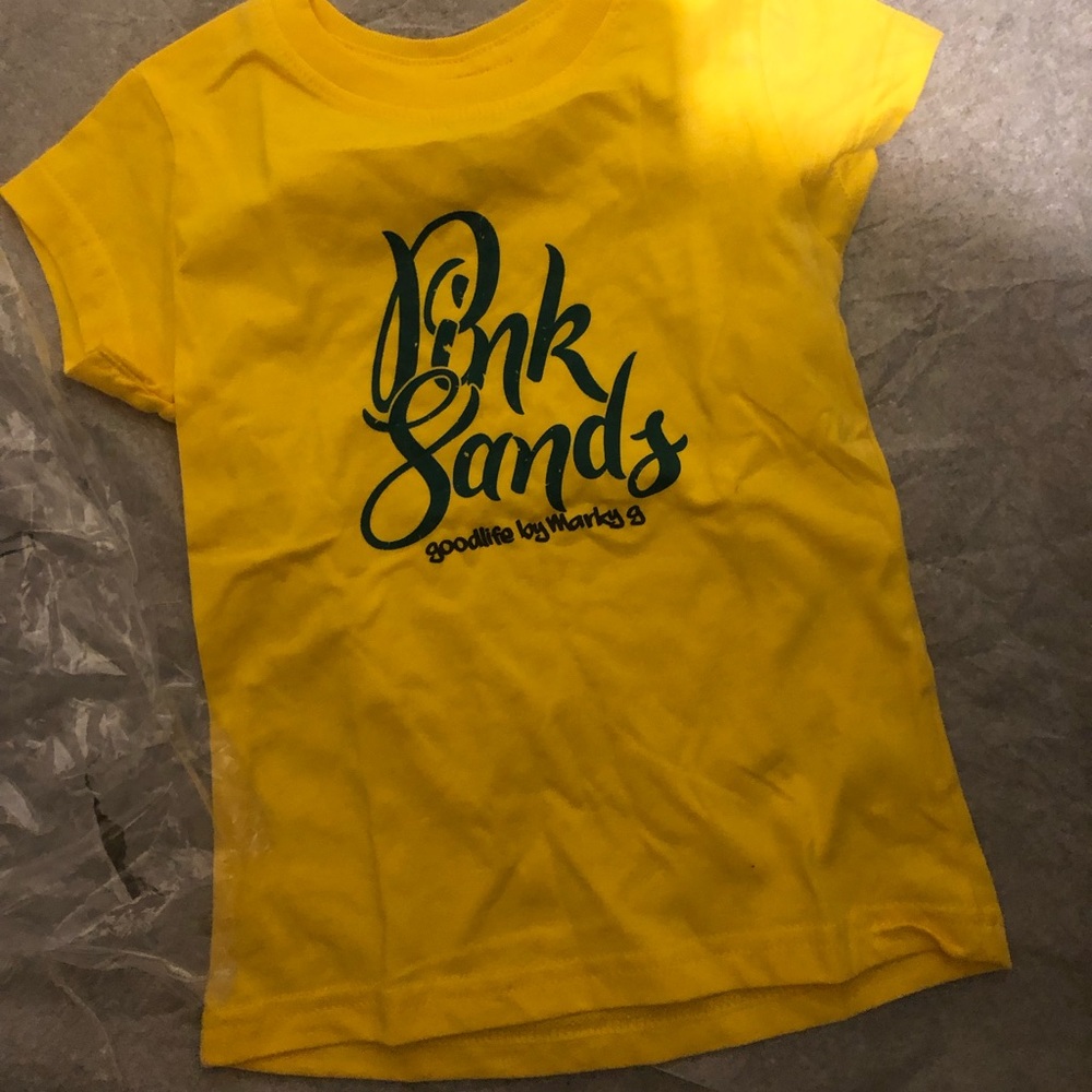 Marky G Apparel Girls Printed Pink Sands Graphic Jersey T-Shirt